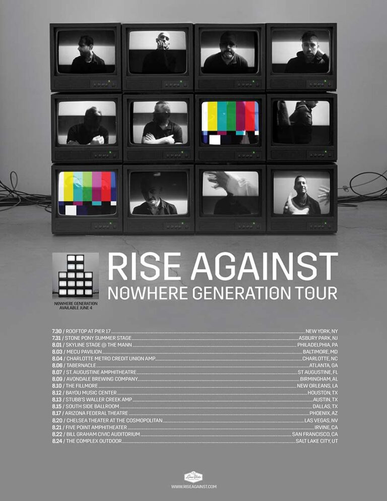 RISE AGAINST announce US summer tour