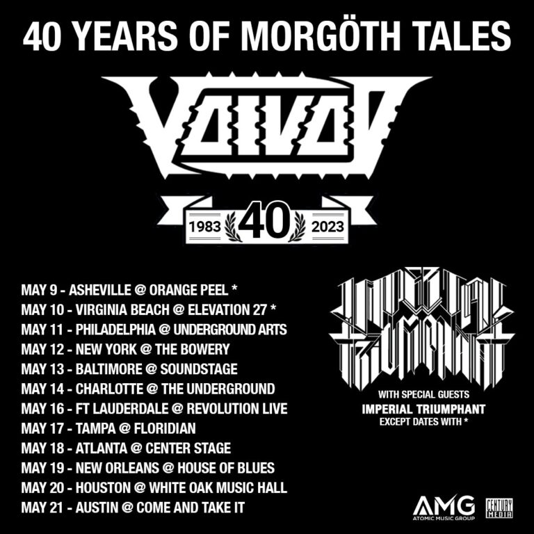 VOIVOD Announces ’40 Years Of Morgöth Tales’ May 2023 U.S. Tour With IMPERIAL TRIUMPHANT