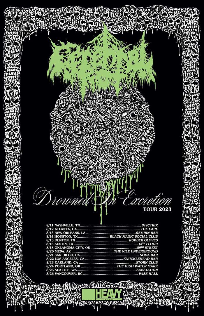 Cerebral Rot announce ‘Drowned In Excretion’ North American Summer Tour