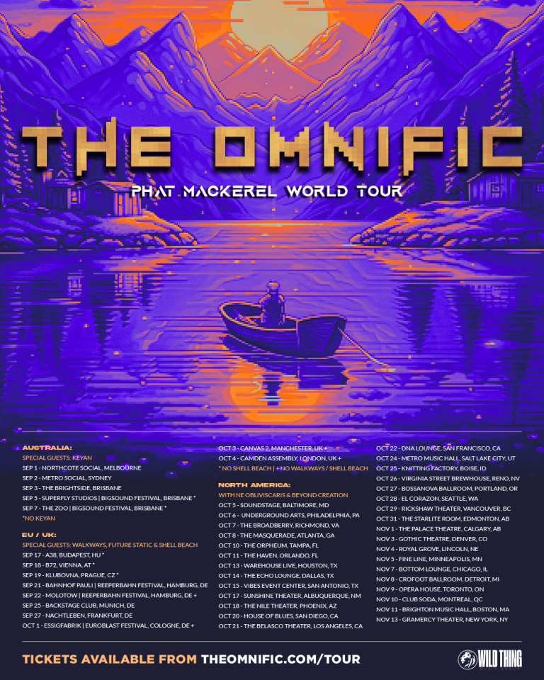 The Omnific announce world tour for September and October