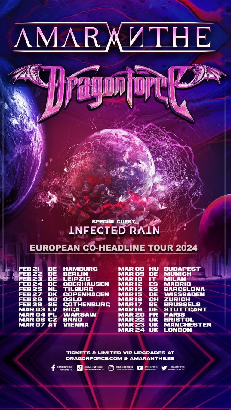 Amaranthe and DragonForce announce co-headline European tour
