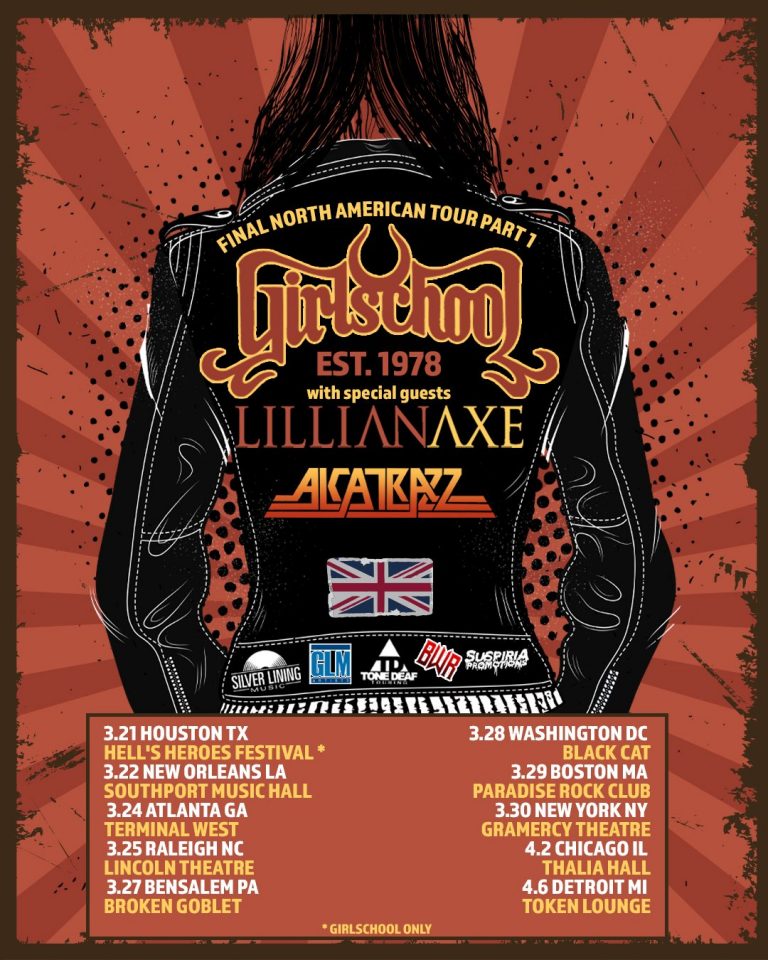 GIRLSCHOOL To Embark On ‘Final Full Tour’ Of U.S. In March 2024