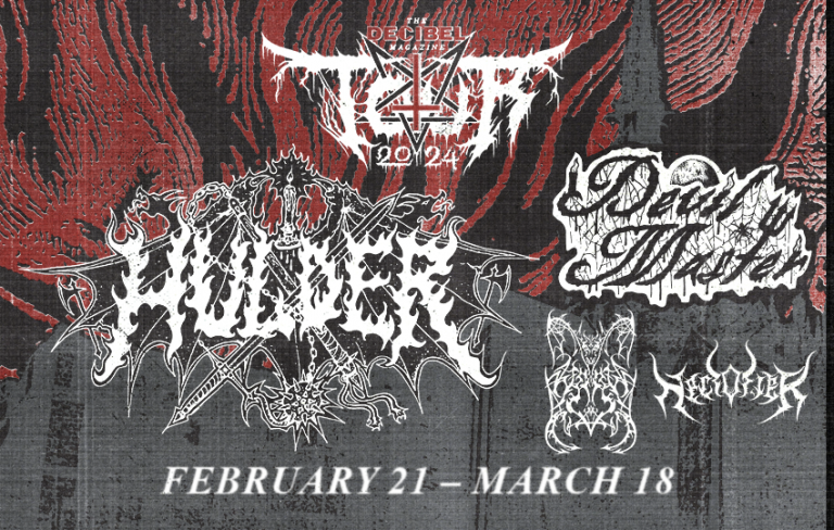 Announcing the Decibel Magazine Tour 2024 Featuring HULDER, DEVIL MASTER, WORM and NECROFIER