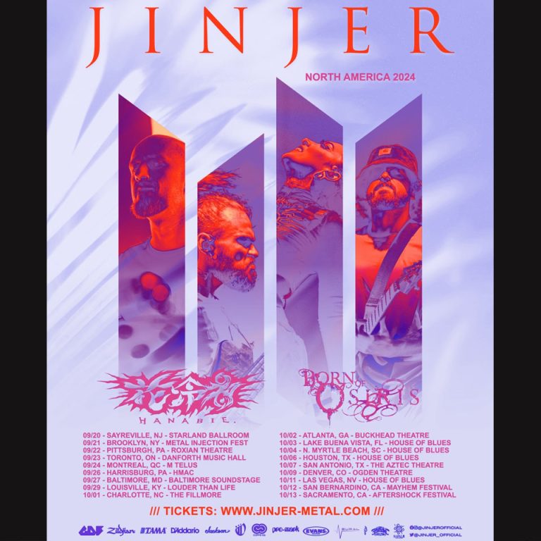 JINJER, HANABIE & BORN OF OSIRIS Announce North American Tour