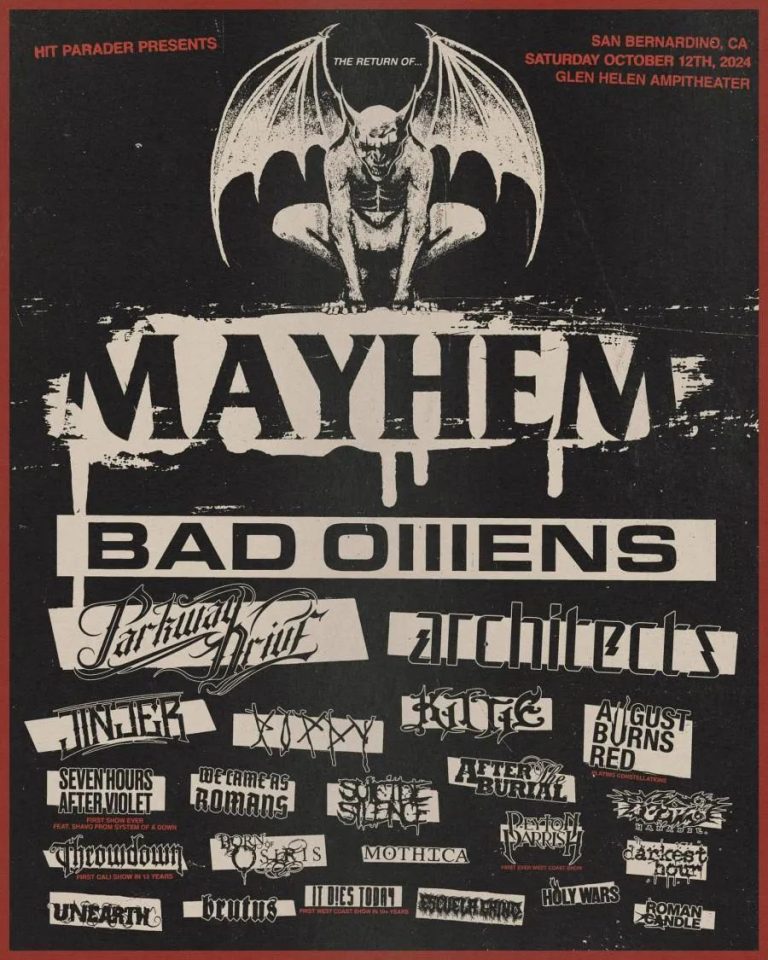Mayhem Fest Announces Full Lineup for 2024 Comeback