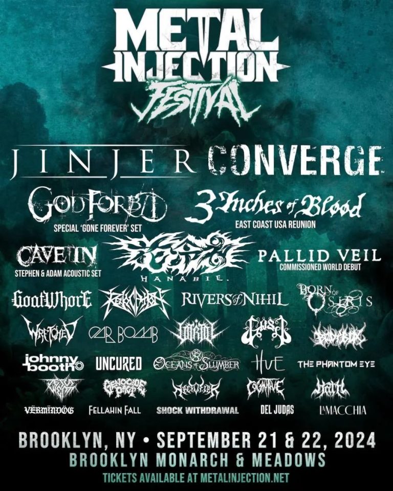 Metal Injection Festival 2024 Feat. JINJER, CONVERGE, GOD FORBID, RIVERS OF NIHIL & More!