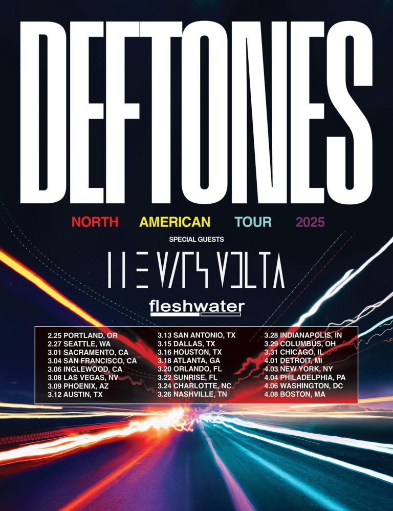 DEFTONES Announce Early 2025 U.S. Tour With THE MARS VOLTA And FLESHWATER