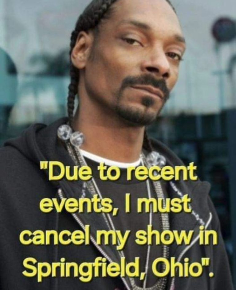 BREAKING: Snoop Dogg Cancels All Ohio Shows Over Fear That “Immigrants Eat Dogs”—Won’t Risk It
