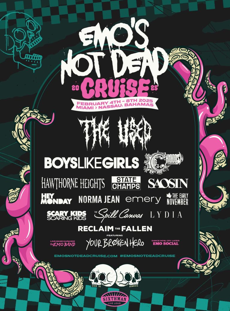 The Used, Boys Like Girls & More For Emo’s Not Dead Cruise 2025