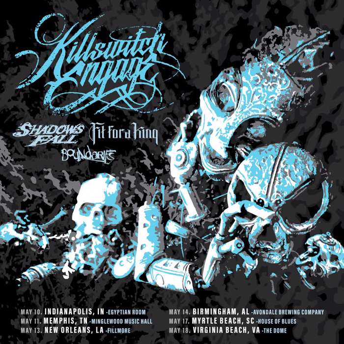 KILLSWITCH ENGAGE Announces May 2025 Tour Dates With SHADOWS FALL