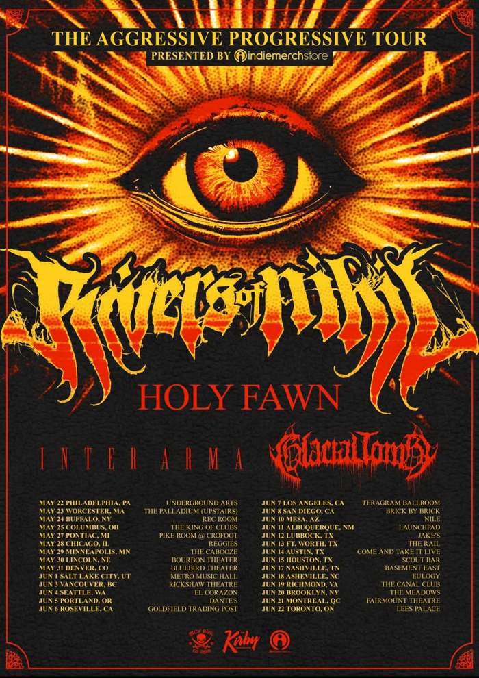 Rivers Of Nihil announce North American tour with Holy Fawn, Inter Arma, and Glacial Tomb