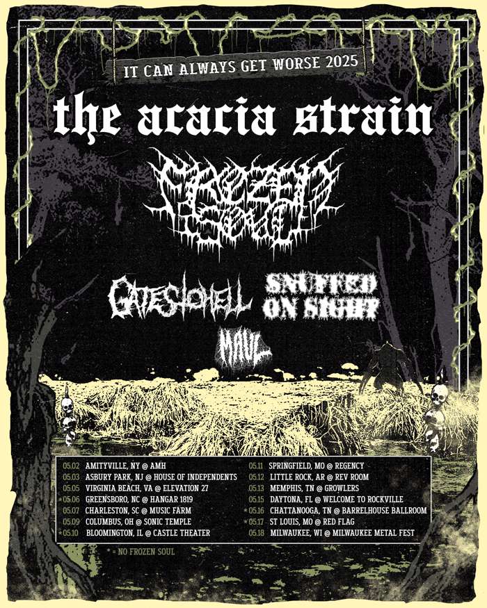 THE ACACIA STRAIN & FROZEN SOUL Announce US Tour Dates