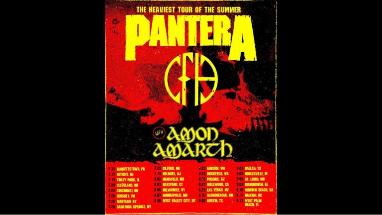 PANTERA And AMON AMARTH Announce Opening Acts For Summer 2025 U.S. Tour