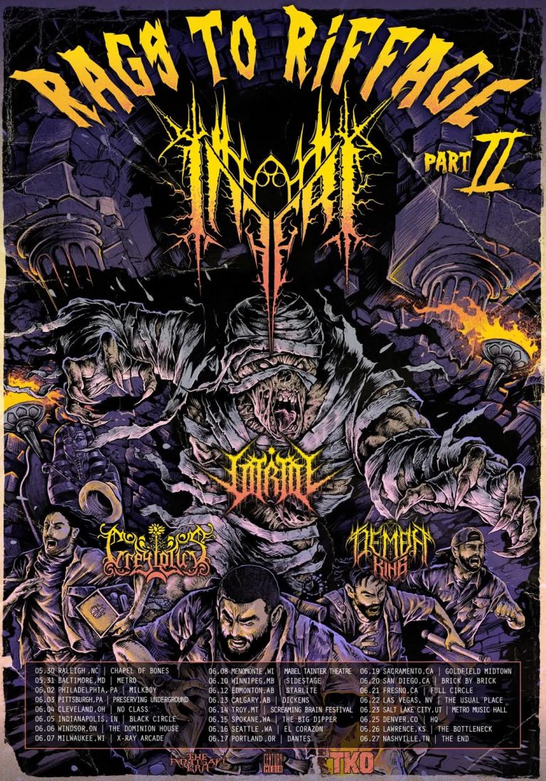 INFERI, VITRIOL, GREYLOTUS & DEMON KING Announce North American Tour