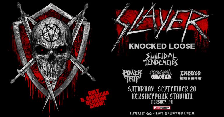 SLAYER Announces Massive U.S. East Coast Headline Show With EXODUS, SUICIDAL TENDENCIES, CAVALERA, Others