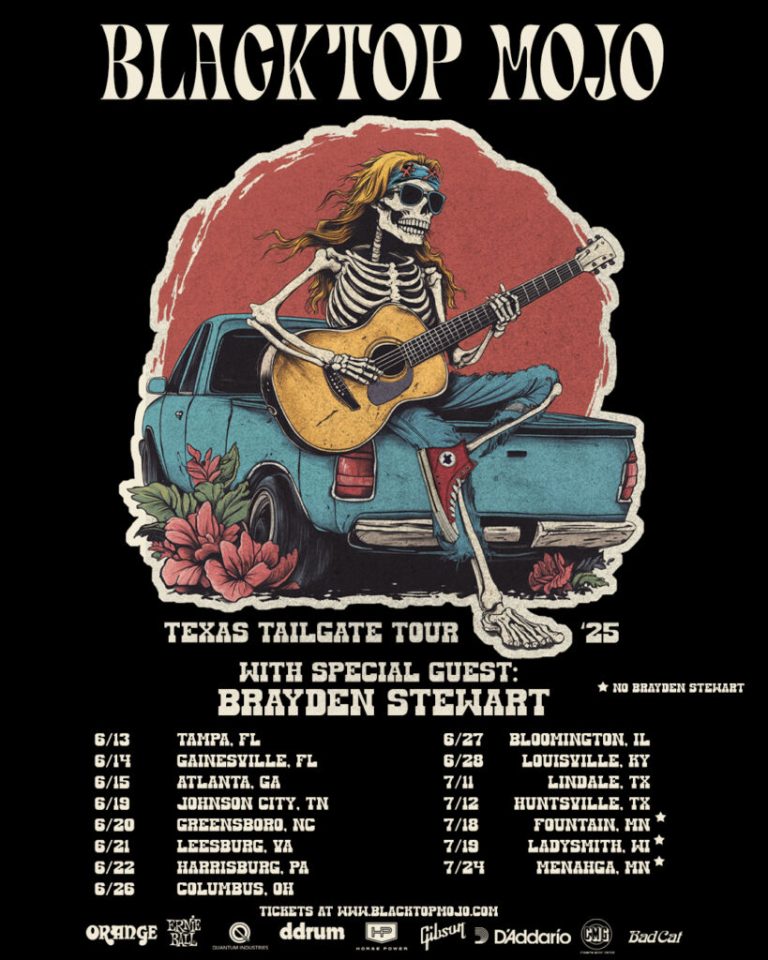 BLACKTOP MOJO Announce Routing For Texas Tailgate Tour ’25