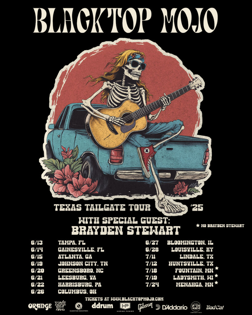 BLACKTOP MOJO Announce Routing For Texas Tailgate Tour ’25