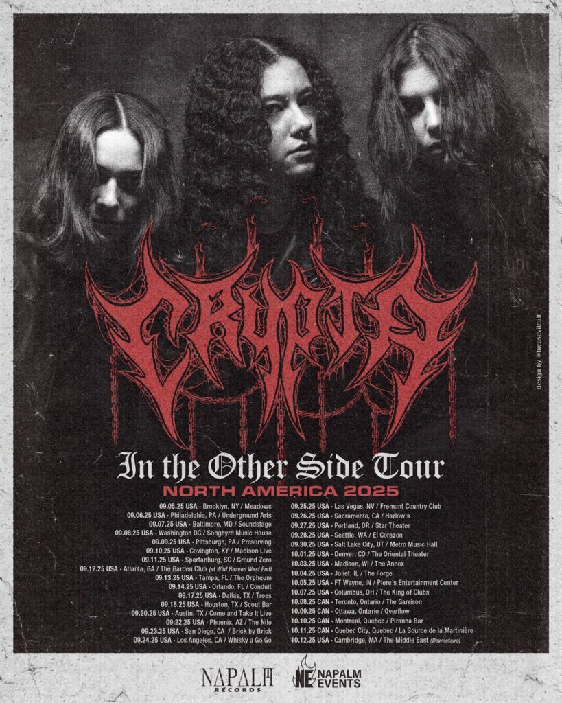 CRYPTA Announces Fall 2025 North American Headlining Tour
