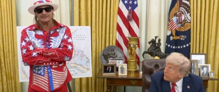 Kid Rock Attends U.S. President Donald Trump’s Signing Of A New Executive Order Targeting Ticket Scalping And Price Gouging