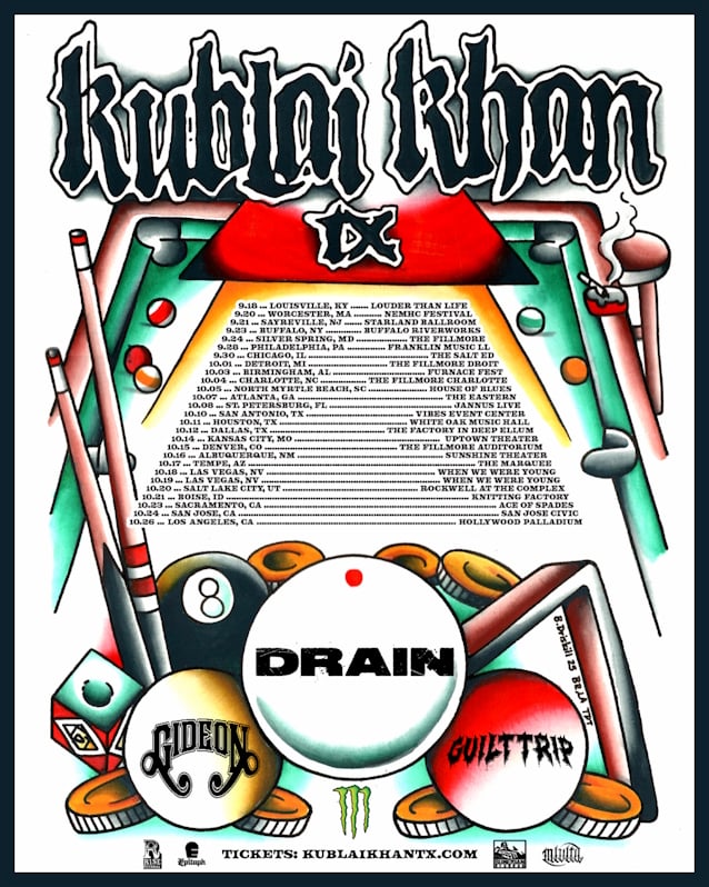 KUBLAI KHAN TX Announces Fall 2025 U.S. Tour, BLABBERMOUTH.NET Presale