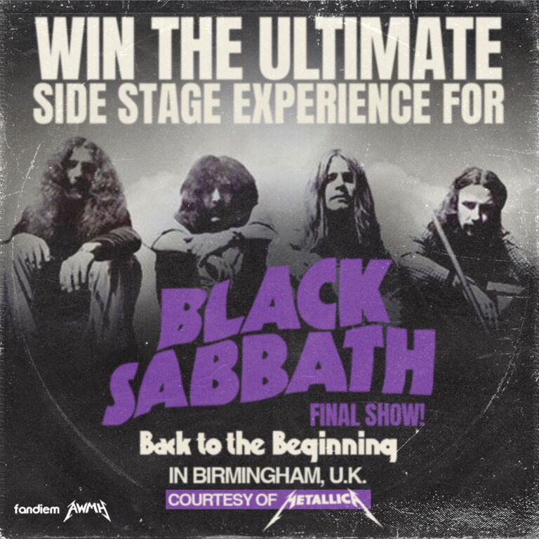 METALLICA Offer Chance To Win The Trip Of A Lifetime To See BLACK SABBATH’s Farewell Show