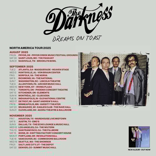 THE DARKNESS Announces 2025 North American Tour