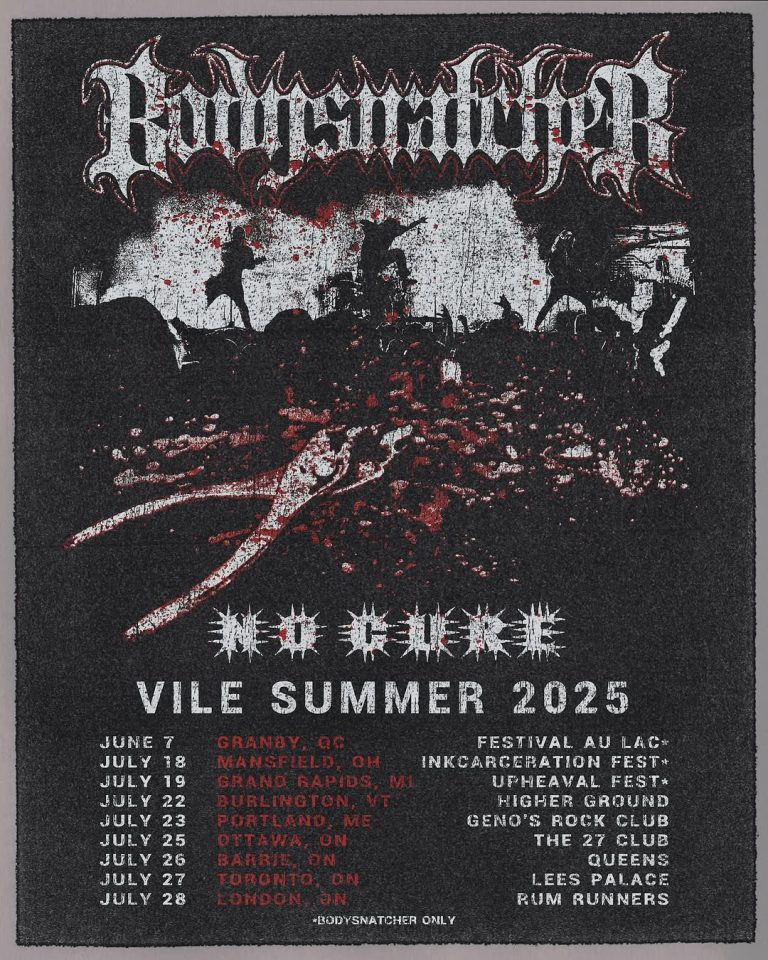 Bodysnatcher and No Cure announce North American Summer tour dates