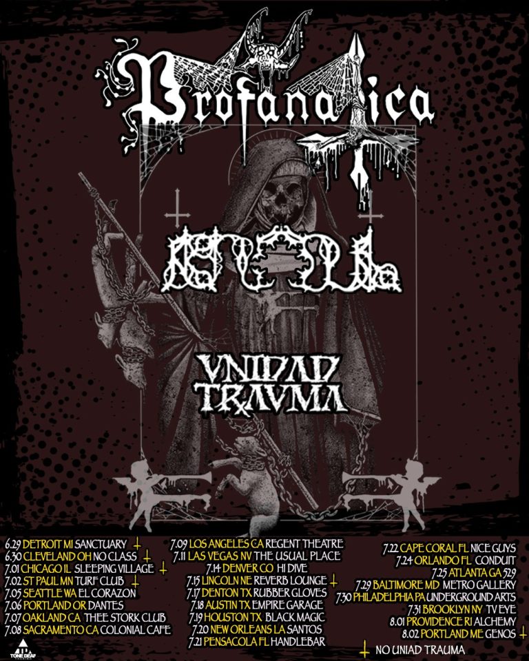Profanatica, Knoll and Unidad Trauma announced US tour