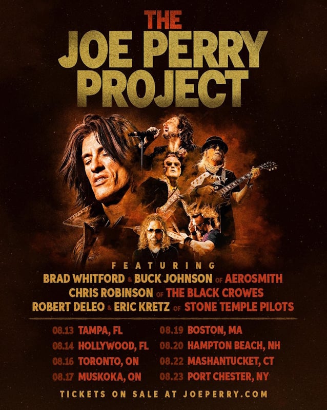 AEROSMITH's JOE PERRY Announces THE JOE PERRY PROJECT August 2025 Tour Dates