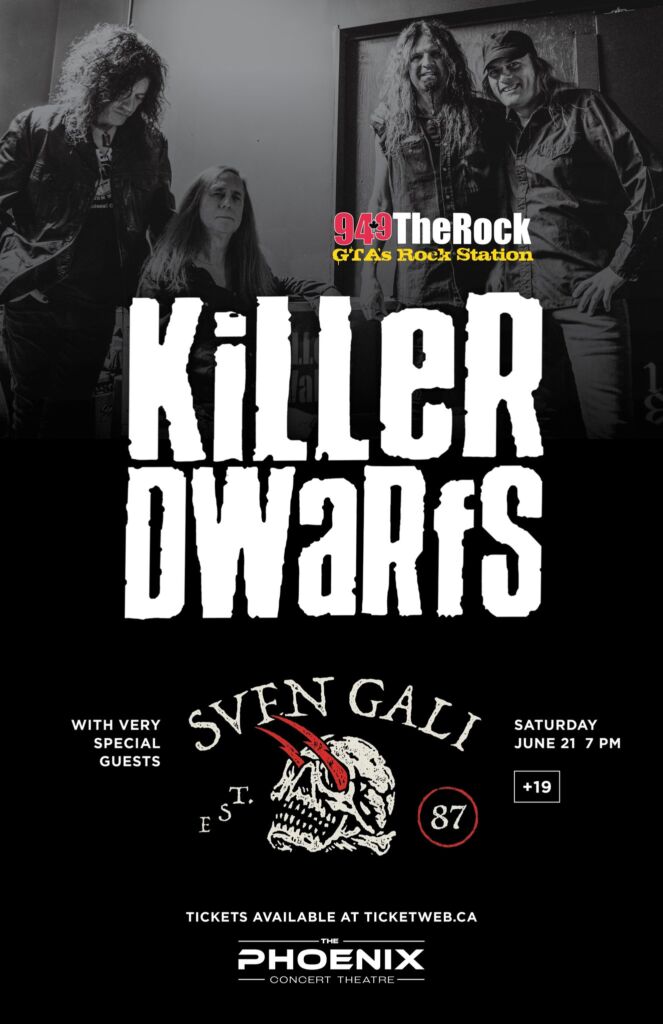 KILLER DWARFS Announce June Toronto Show With Special Guests SVEN GALI