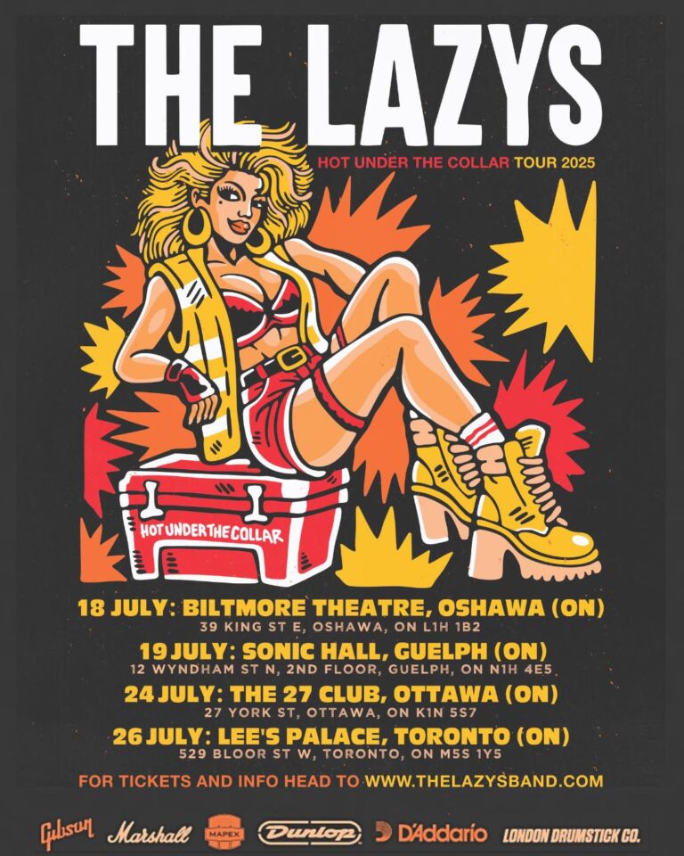 THE LAZYS Announce 2025 Tour Of Ontario
