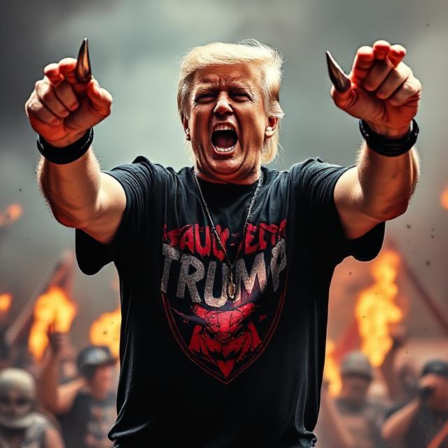 TRUMP Starts Day With OBITUARY’S ‘Slowly We Rot’, Unveils “Deathcare” Health Reform Plan