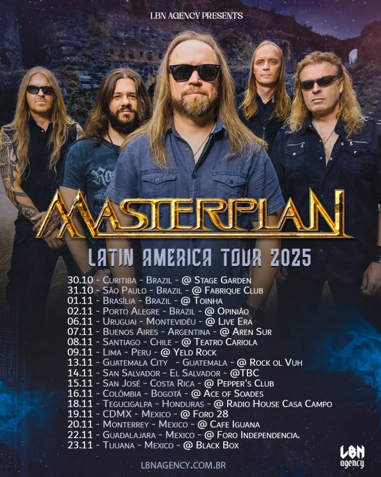MasterPlan Announced Latin America Tour 2025