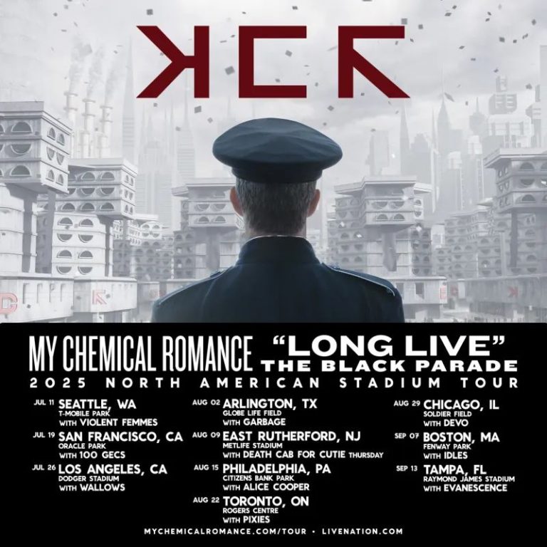 My Chemical Romance summer 2025 North American stadium tour in celebration of The Black Parade starts soon
