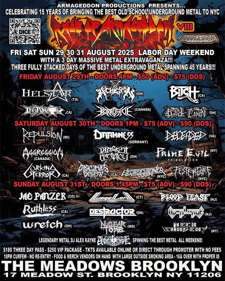Rage of Armageddon Fest announces lineup for Labor Day weekend