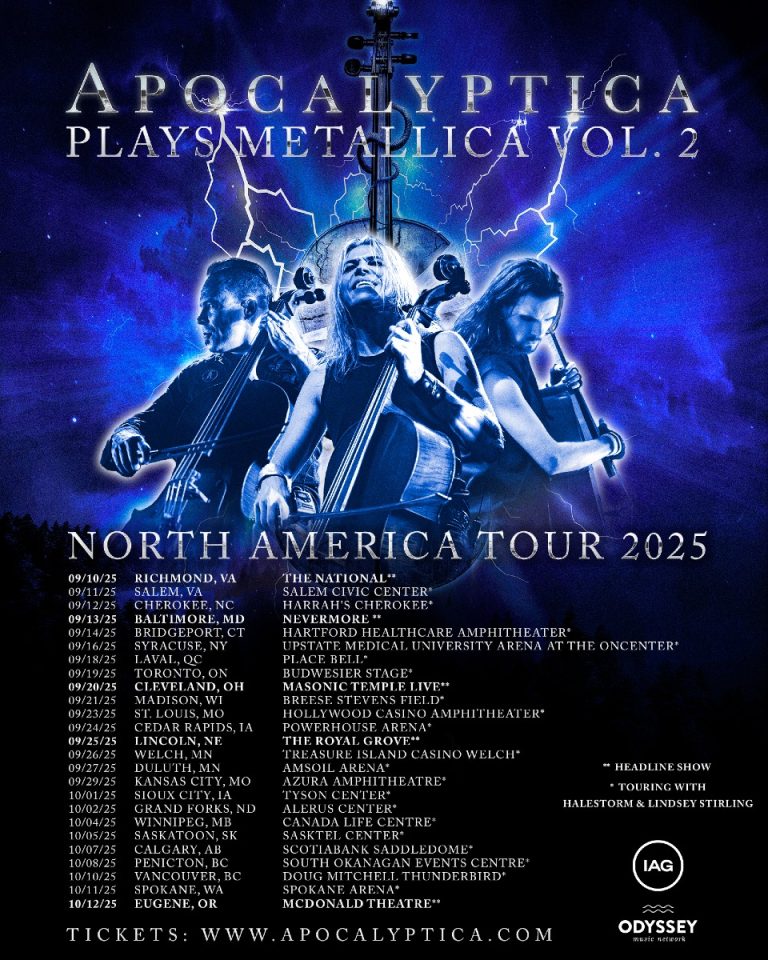 Apocalyptica Reveal North American Touring Plan