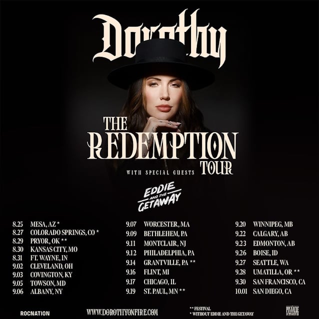DOROTHY Announces Summer/Fall 2025 North American Tour, BLABBERMOUTH.NET Presale
