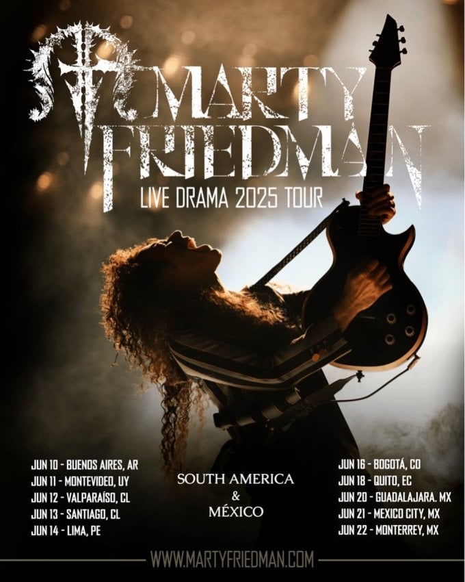 Former Megadeth Guitarist Marty Friedman’s Santiago Concert To Be Released on DVD