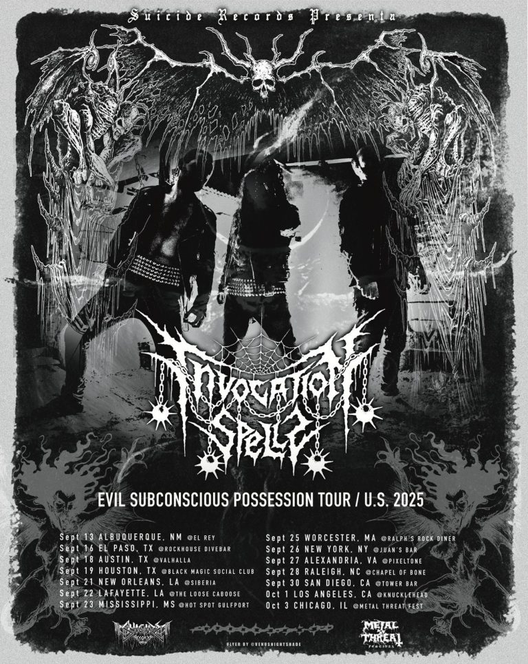 INVOCATION SPELLS Announced Evil Subconscious Possession Tour