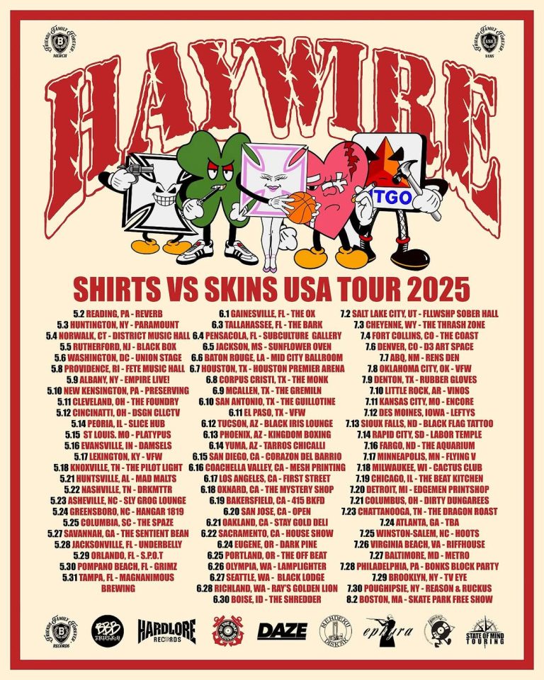 Haywire announce huge 2025 US tour