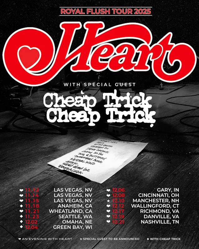 HEART Announces November/December 2025 Tour Dates