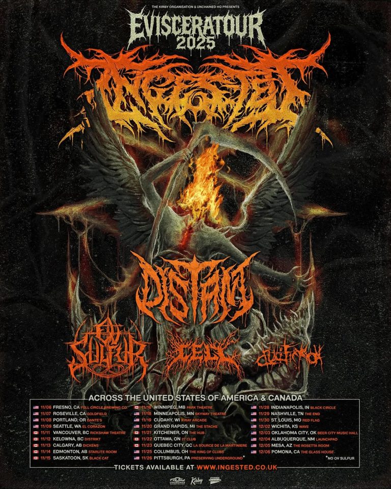 Ingested have confirmed the full lineup for their upcoming North American tour