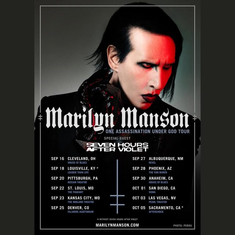 Marilyn Manson add Seven Hours After Violet as support for ‘One Assassination Under God’ U.S. tour