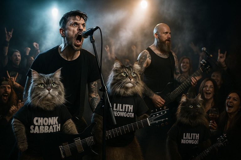 South Carolina Sludge Metal Band Replaces Two Members with Cats, Gains 10K Likes and Three PTA Moms Overnight
