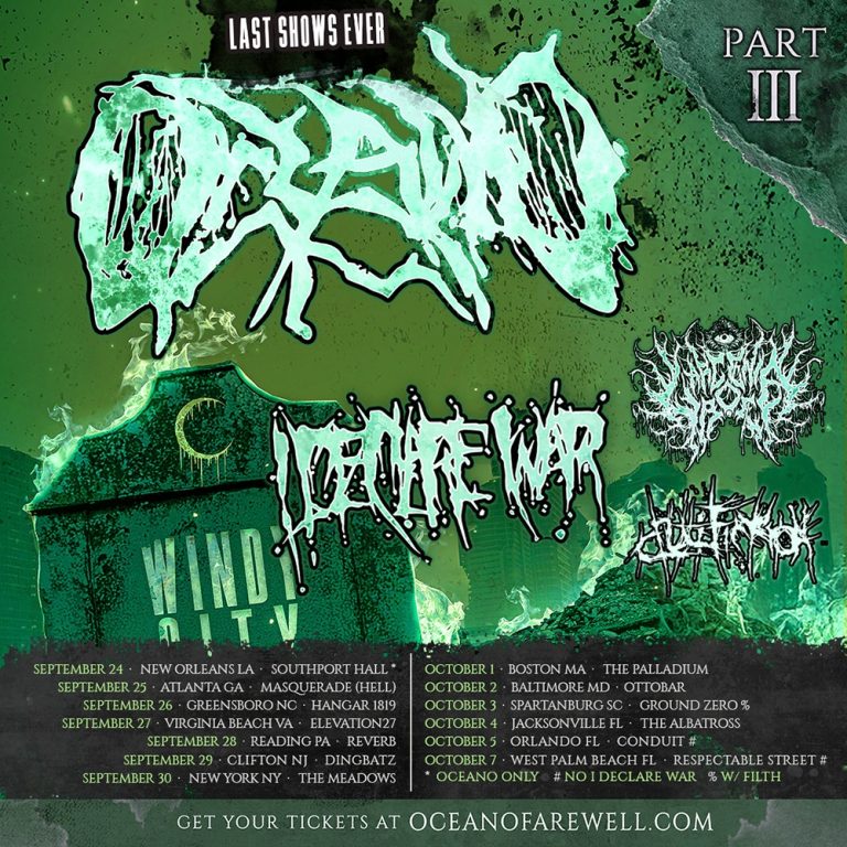 Oceano announce farewell tour dates with I Declare War, LarcɆnia RoɆ, and more