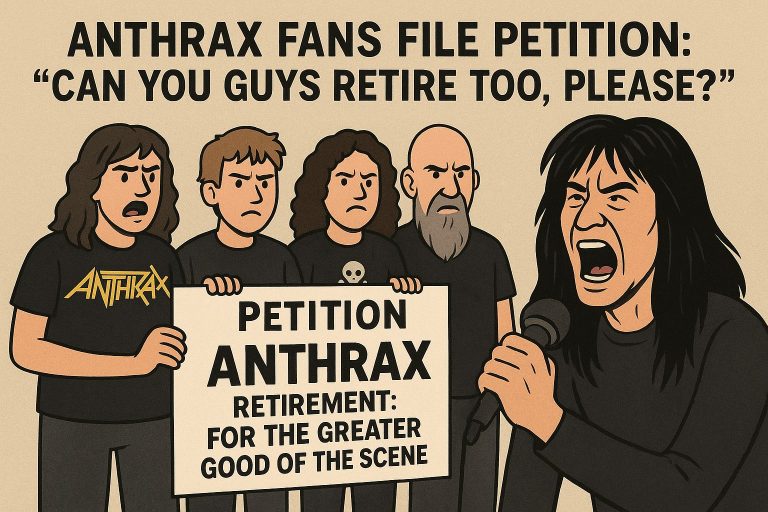 Anthrax Fans File Petition: “Can You Guys Retire Too, Please?”