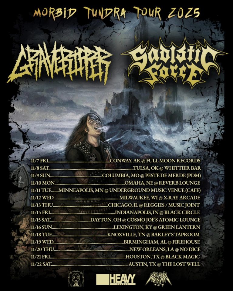 GRAVERIPPER and SADISTIC FORCE Announce November US Tour
