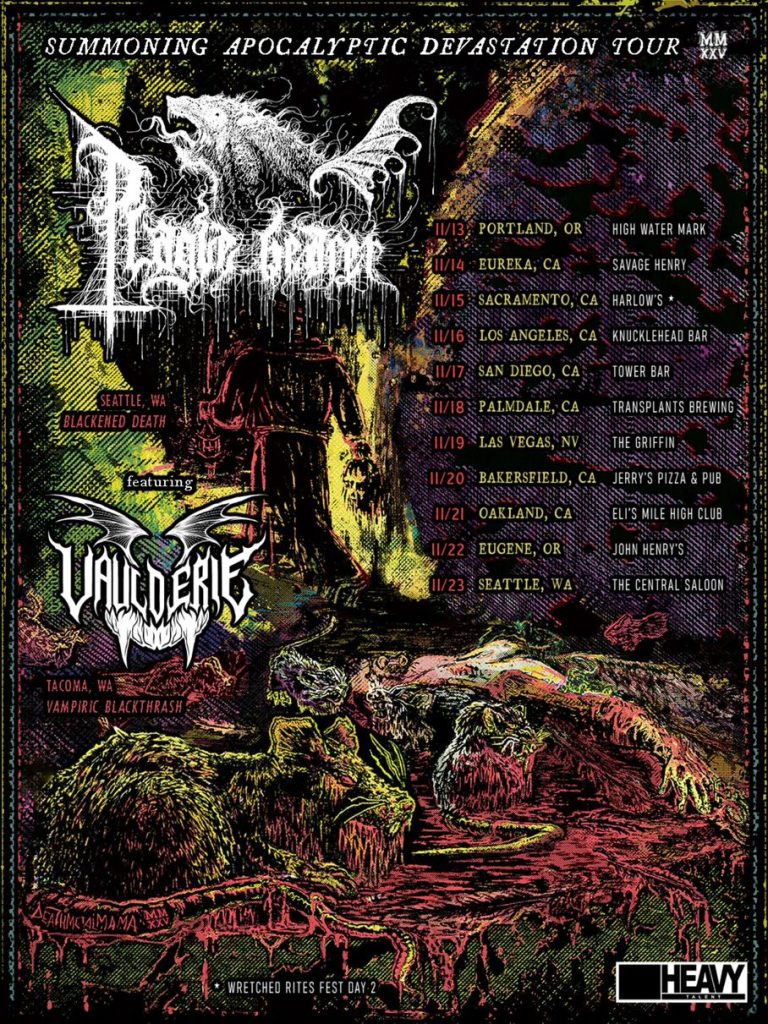 PLAGUE BEARER and VAULDERIE announced West Coast tour