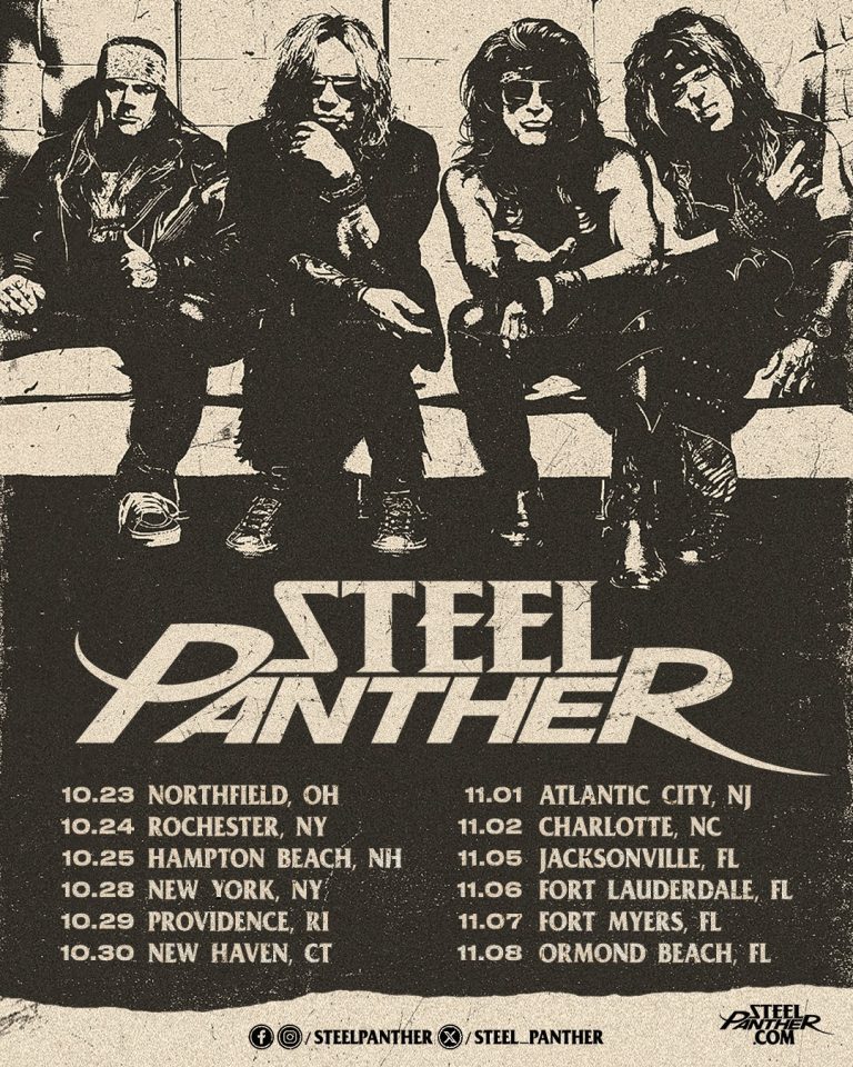 STEEL PANTHER Announced East Coast dates