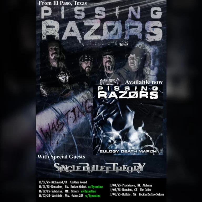 PISSING RAZORS Announce East Coast US Tour